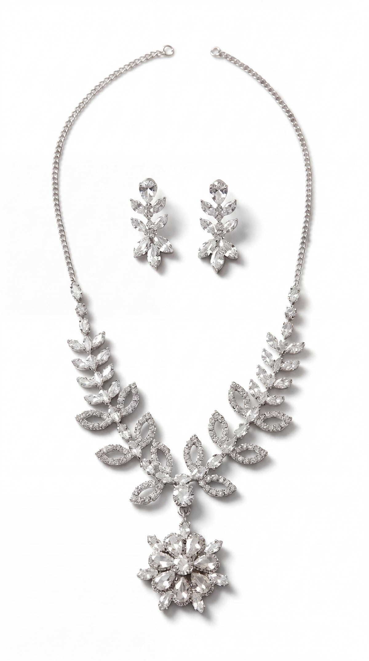 Celeste Crystal Bloom Necklace Set