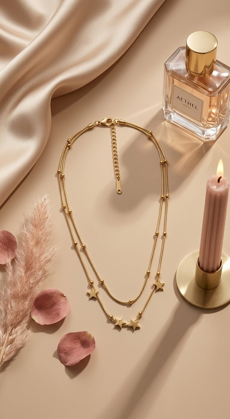 Lunéa Layered Charm Necklace
