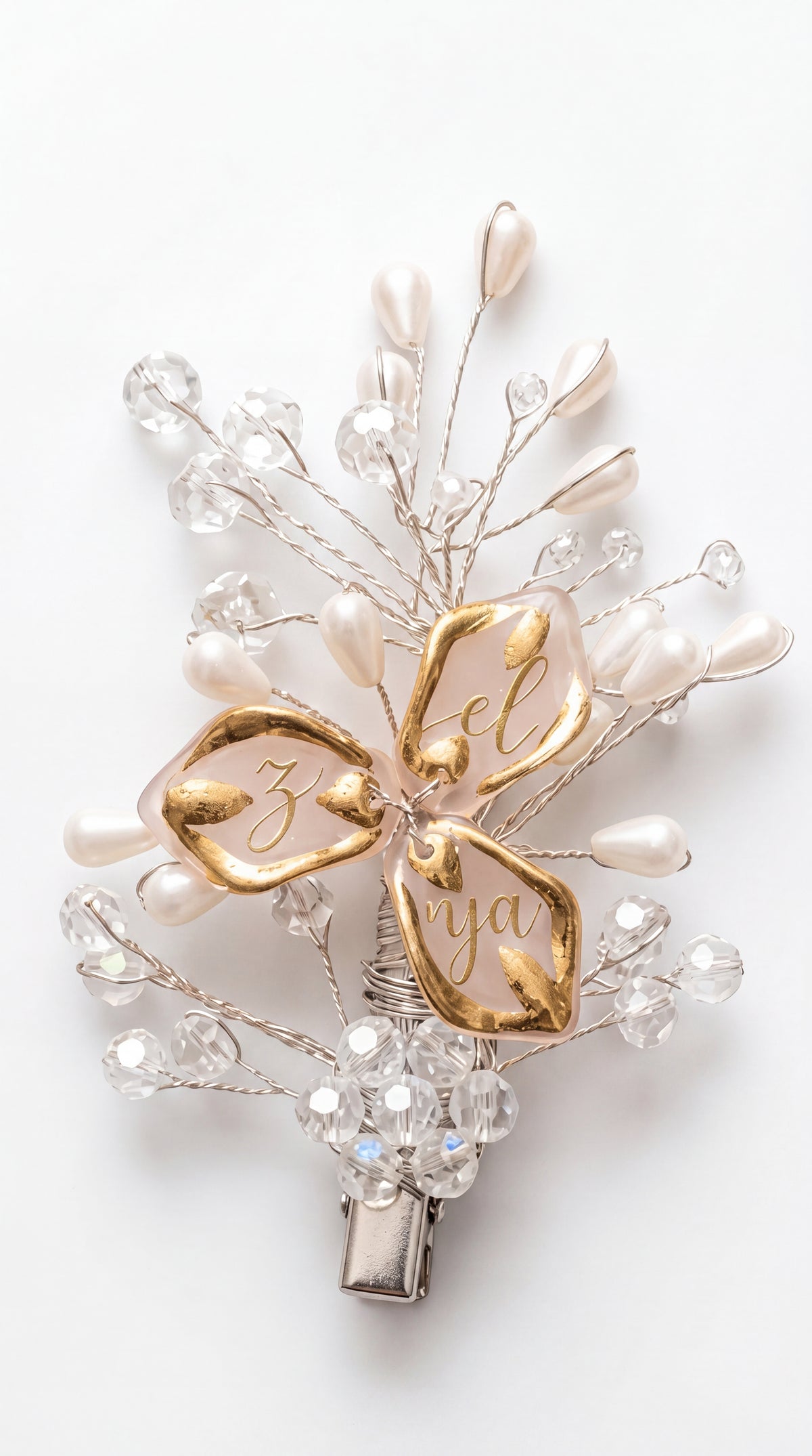 Pearl Floral Hair Clip
