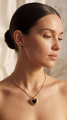 Midnight Heart Necklace Set
