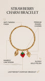Berry Bloom Charm Gold Bracelet