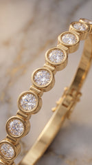 Aurora Crystal Gold Bracelet