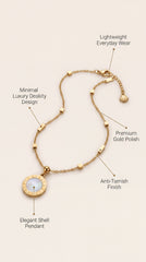 Celestia Pearl Charm Anklet