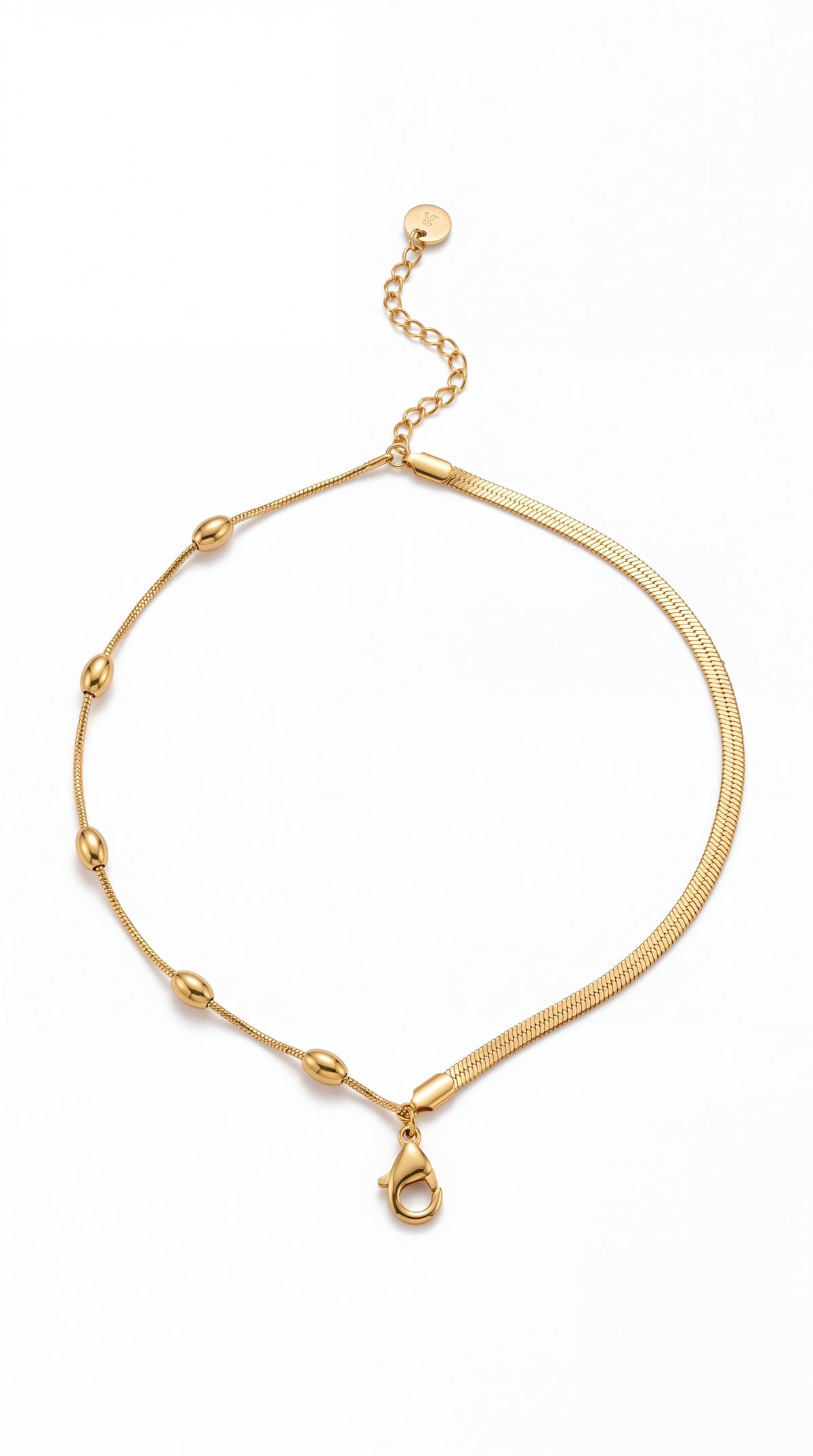 Aurielle Gold Minimal Anklet