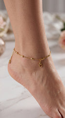 Aurielle Gold Minimal Anklet