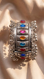 Velmira Gemstone Oxidised Bracelet