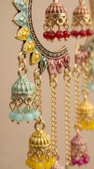 Vaelora Oxidised Tassel Earrings
