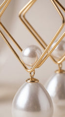 Elara Pearl Drop Korean Earrings