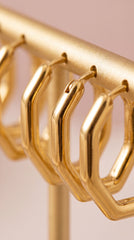 Gold Hoop Earrings Set of 3