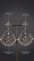 Afiya Oxidised Jhumkas