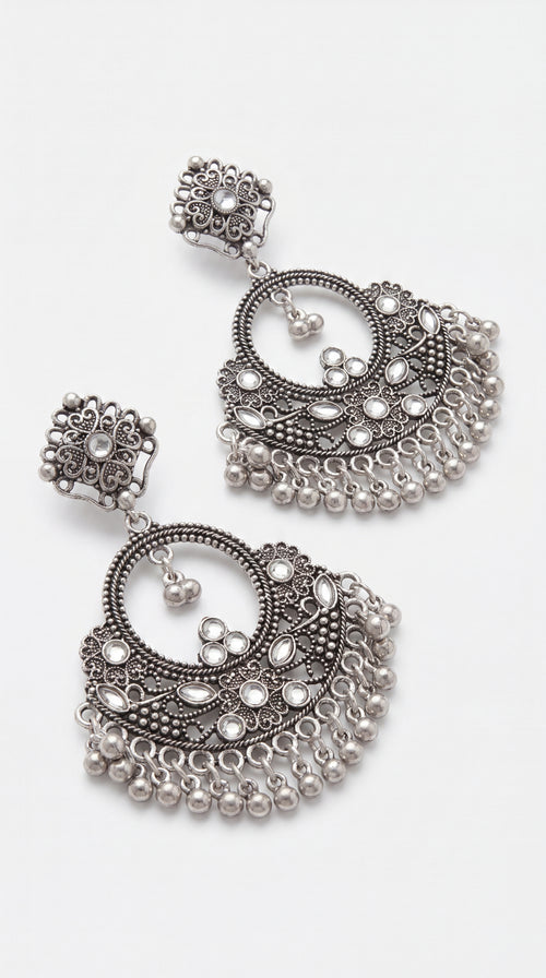 Afiya Oxidised Jhumkas