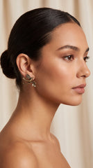 Brass Bird Earrings