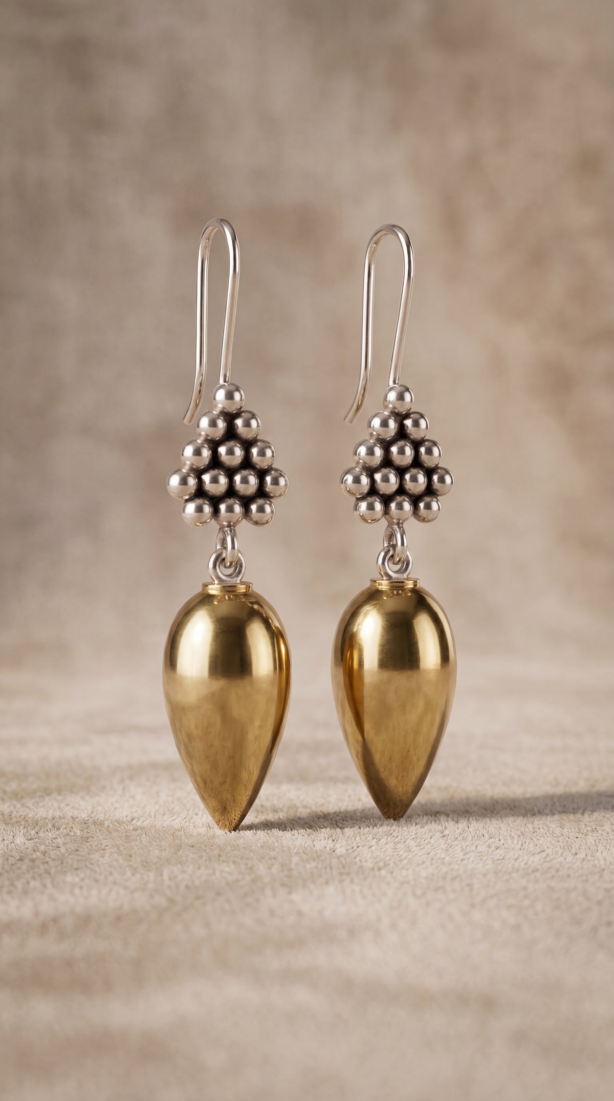 Brass Drop Earrings