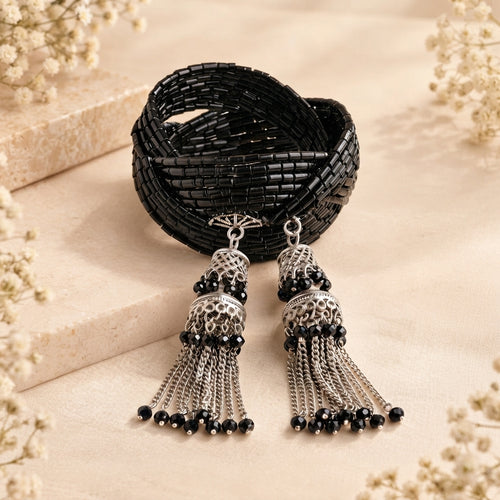Antique Black Statement Bracelet