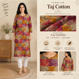 Women’s Multicolor Floral Printed Straight Kurti