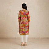 Women’s Multicolor Floral Printed Straight Kurti